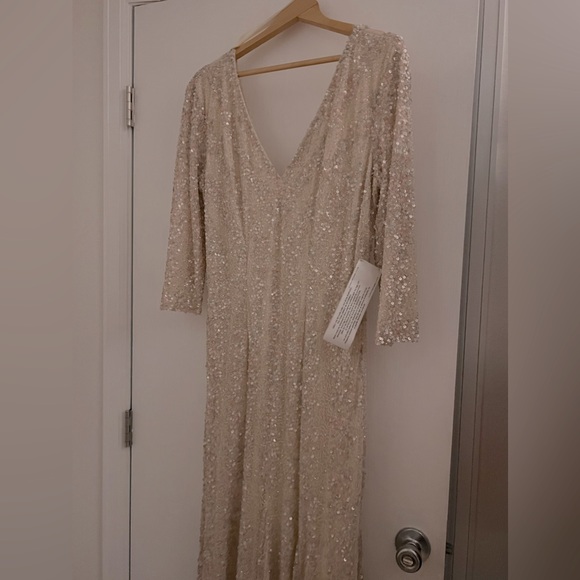 16 couture macduggal 4247d mermaid sequin gown / new - Picture 9 of 10